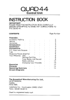 Quad 44 - Owners Manual 